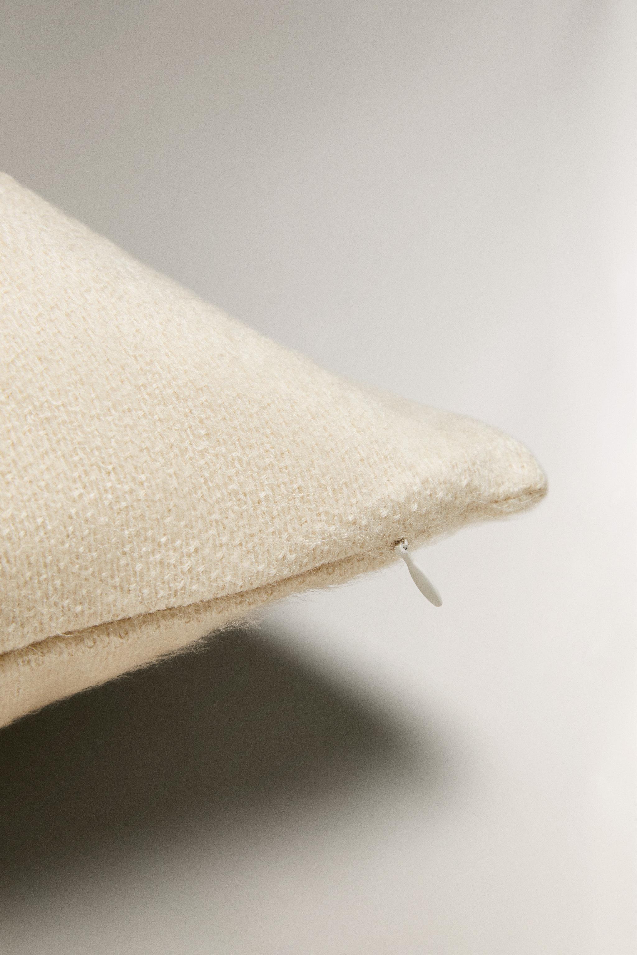 HOUSSE DE COUSSIN EFFET CACHEMIRE